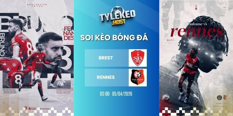 soi tỷ lệ kèo nhà cái Brest vs Rennes - Ligue 1, 05/04/2026