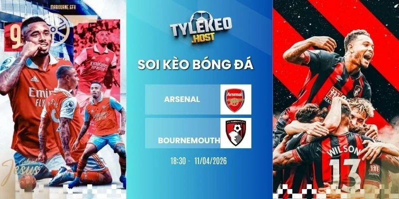 Soi kèo nhà cái Arsenal vs Bournemouth - NHA, 11/04/2026