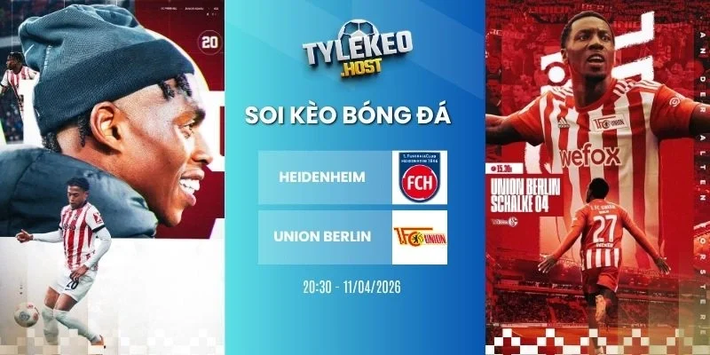 ty le keo Heidenheim vs Union Berlin - Bundesliga, 11/04/2026